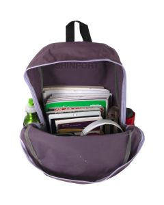 Shinport 19 Inch School Backpacks with Mesh Side Pockets – Basic Large Solid Color Backpacks for Kids, Men, Women, Travel