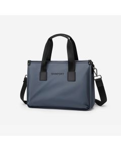 Shinport Sleek Two-Tone Laptop Briefcase with Adjustable Strap